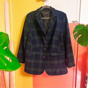 Plaid Peacoat